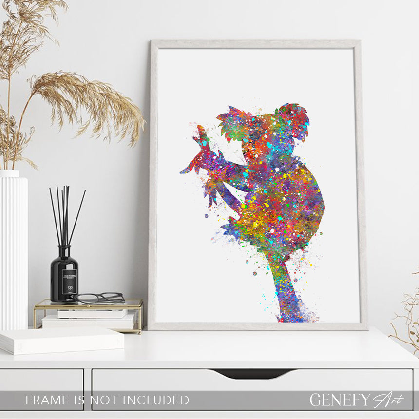 Koala Bear Watercolour Art Print