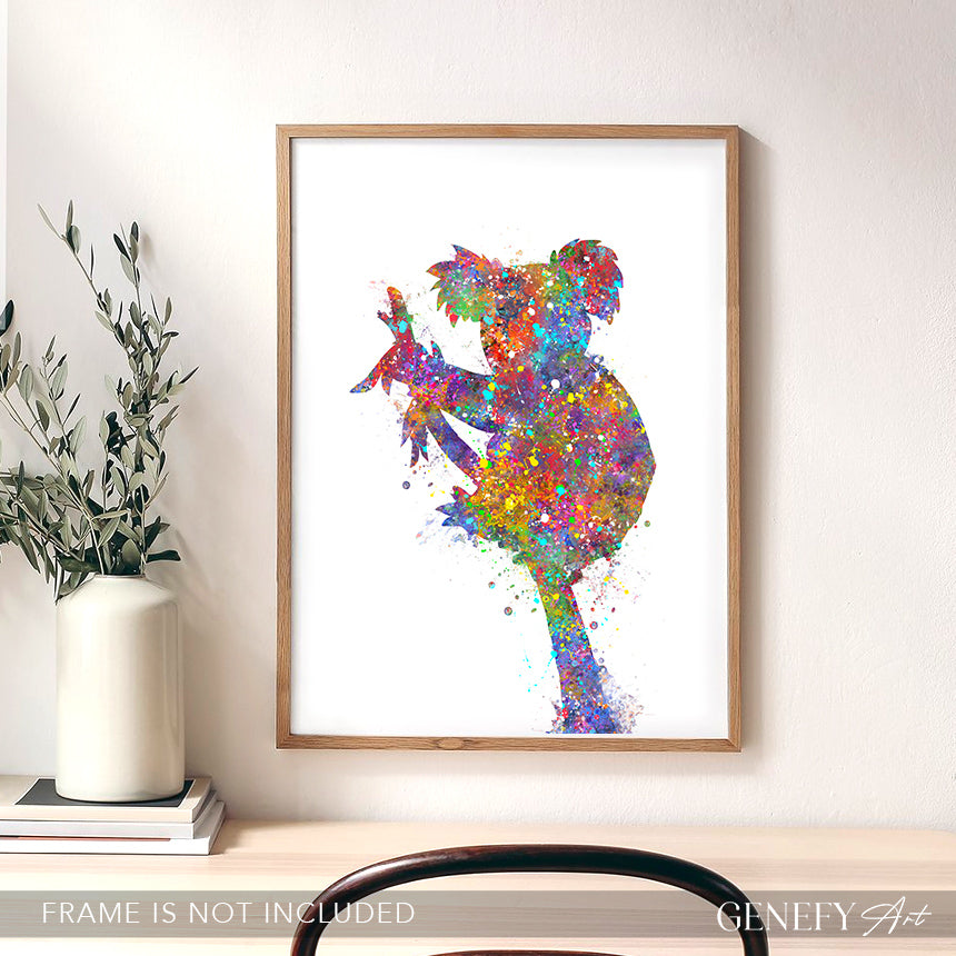 Koala Bear Watercolour Art Print