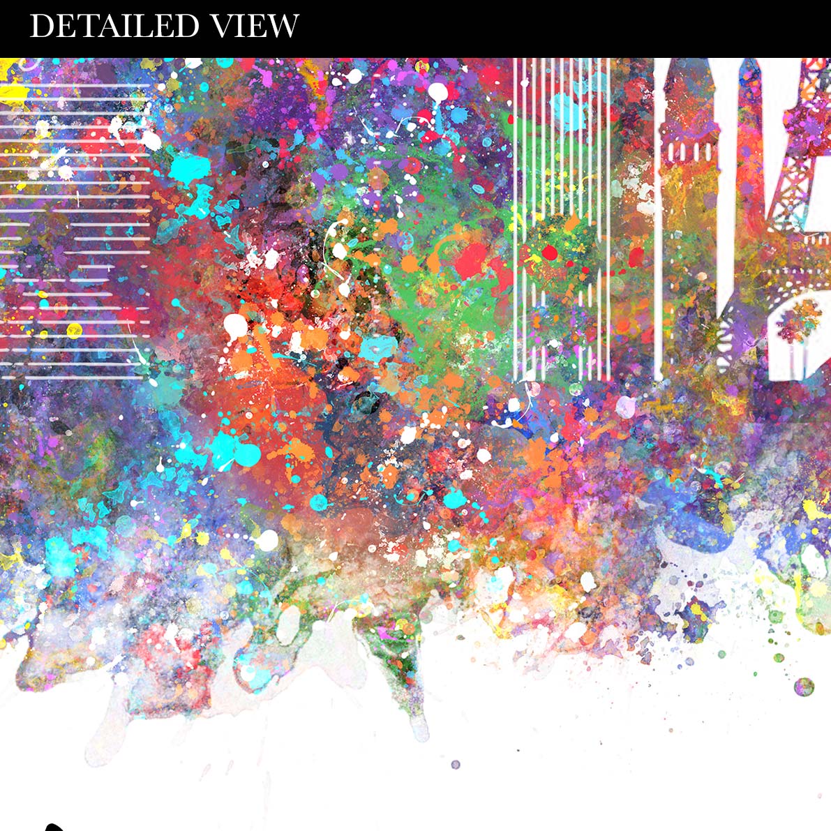 Las Vegas Skyline Watercolour Print - Genefy Art