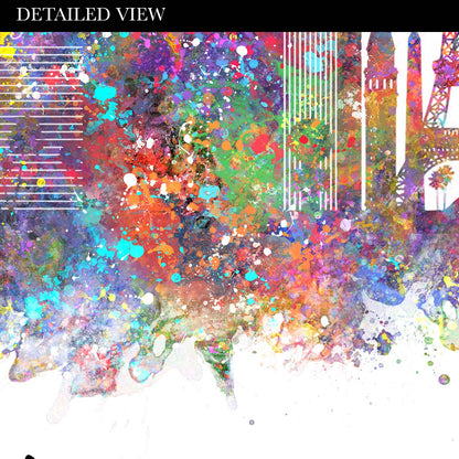 Las Vegas Skyline Watercolour Print - Genefy Art