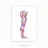 Human Leg and Foot Muscle Watercolour Print