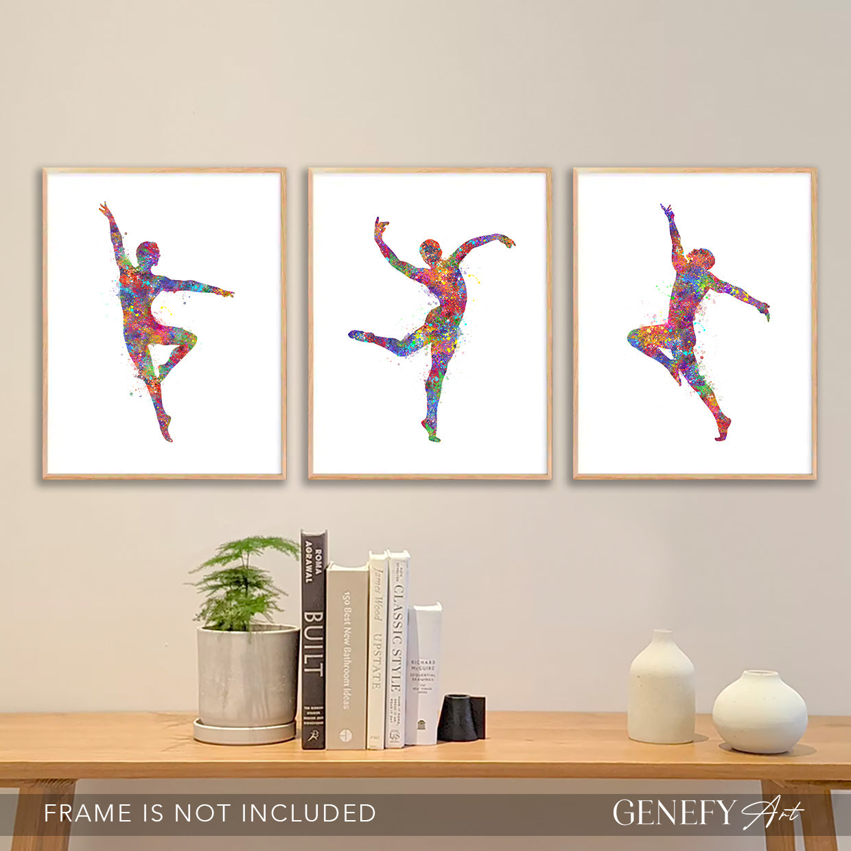 Male Dancer Art Print Set of 3