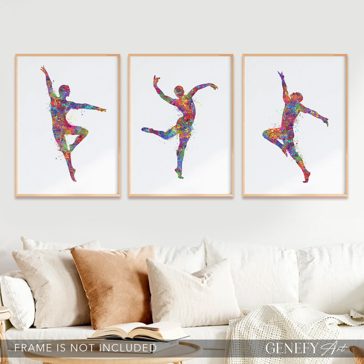 Male Dancer Art Print Set of 3