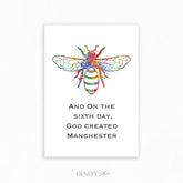 Bee Watercolour Print - Genefy Art