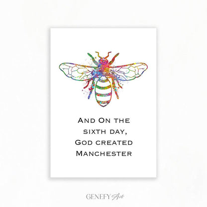 Bee Watercolour Print - Genefy Art