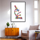 Microscope Watercolour Art Print - Genefy Art