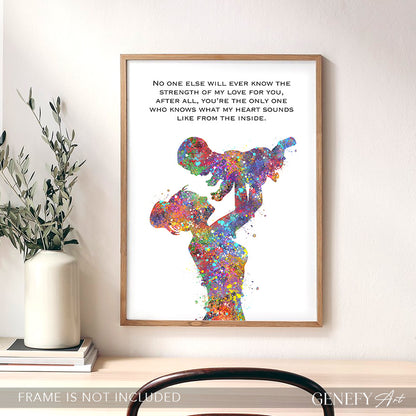 Mother Inspirational Quote Art Print
