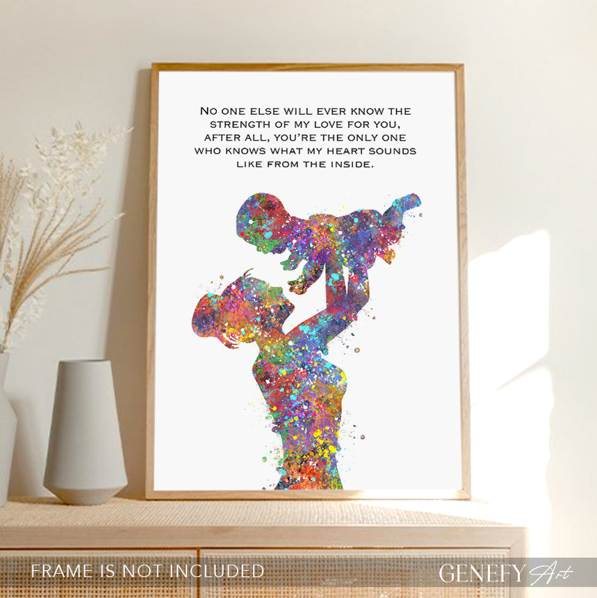 Mother Inspirational Quote Art Print