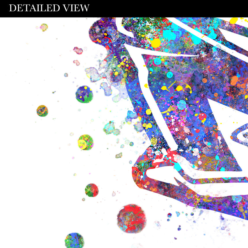 Motocross Helmet Art Print