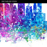New York Skyline Watercolour Print - Genefy Art