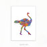 Ostrich Watercolour Art Print