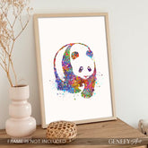 Panda Watercolour Print - Genefy Art