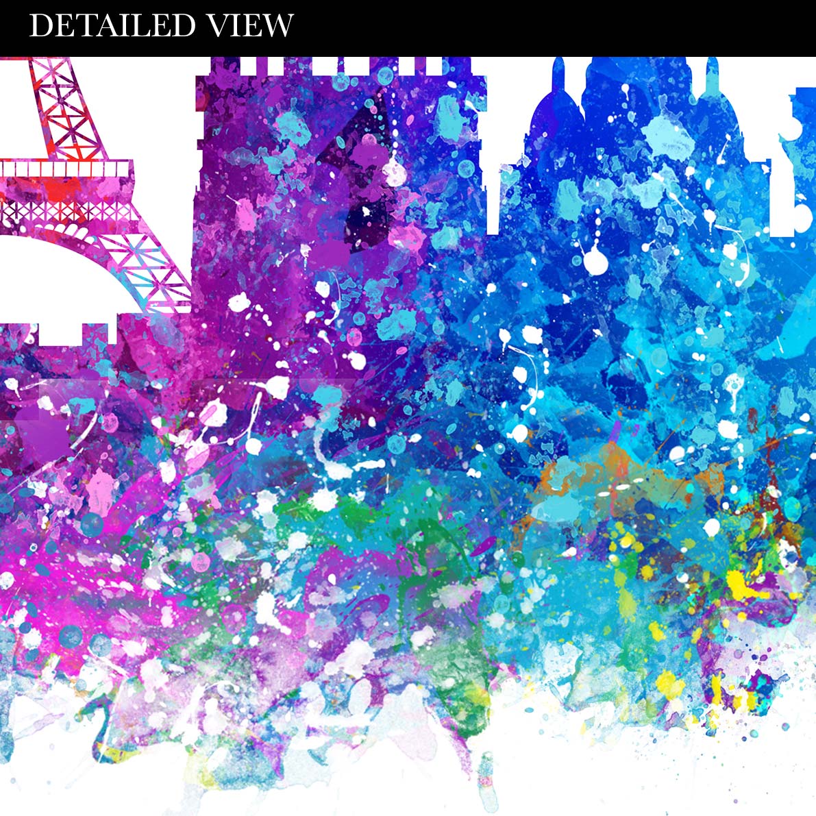 Paris Skyline Watercolour Print - Genefy Art