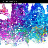 Paris Skyline Watercolour Print - Genefy Art