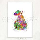 Pear Watercolour Print - Genefy Art