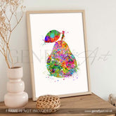 Pear Watercolour Print - Genefy Art