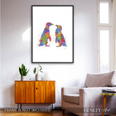 Penguin Couple Print - Genefy Art