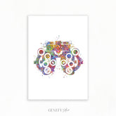 Phoropter Watercolour Art Print