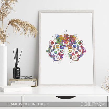 Phoropter Watercolour Art Print