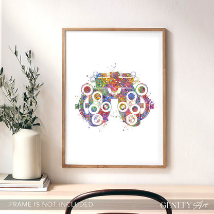 Phoropter Watercolour Art Print