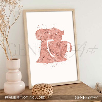 Food Mixer Watercolour Print