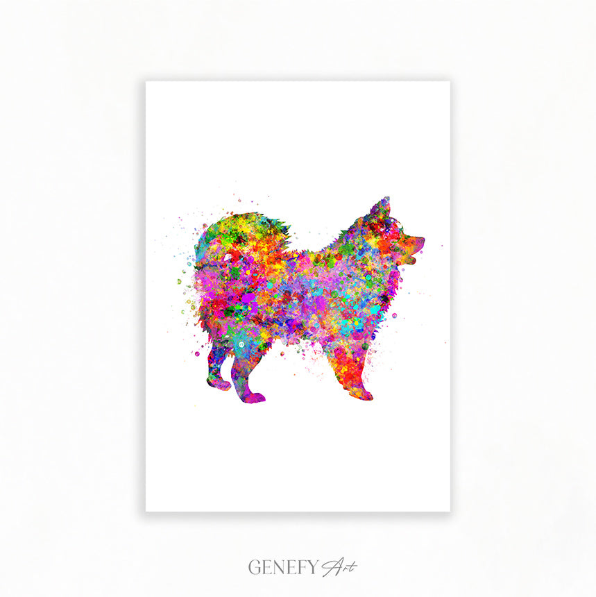 Pomenarian Watercolour Art Print