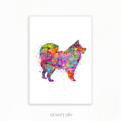 Pomenarian Watercolour Art Print