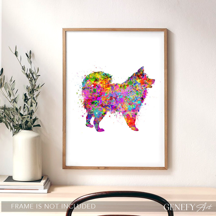 Pomenarian Watercolour Art Print