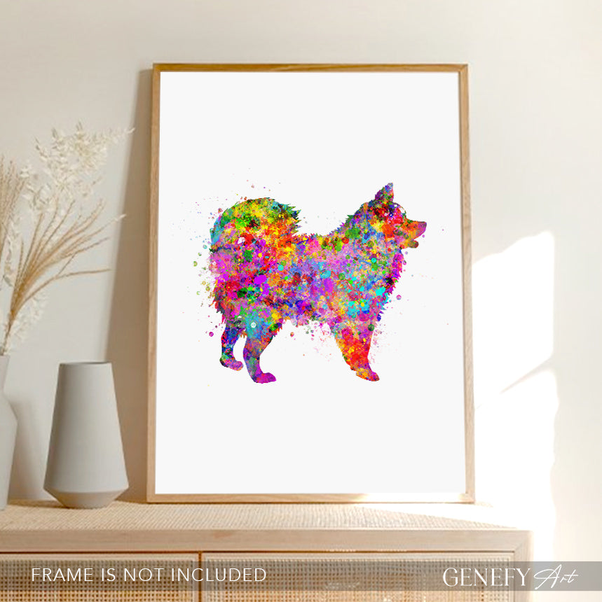 Pomenarian Watercolour Art Print