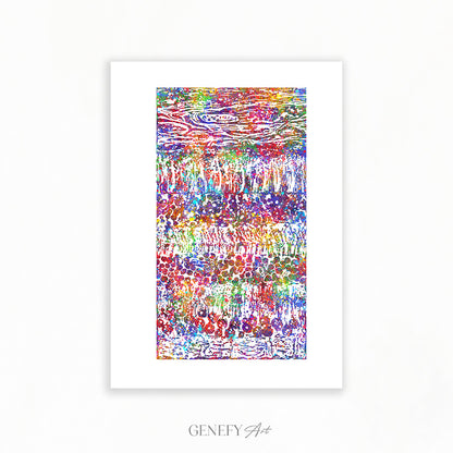 Retina Layers Diagram Watercolour Print - Genefy Art