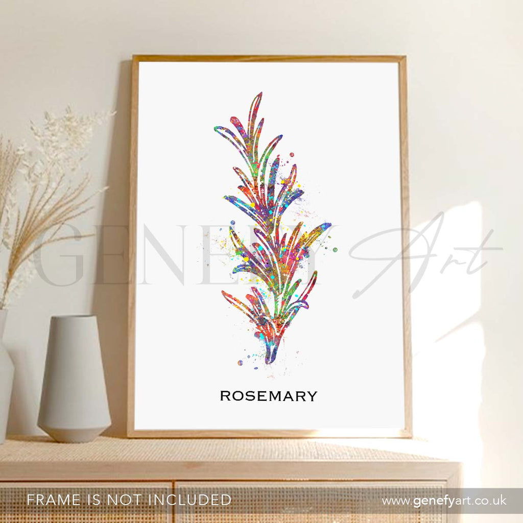 Rosemary Herb Watercolour Print - Genefy Art