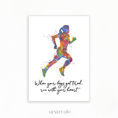 Runner Inspirational Quote Print