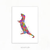 Sea Otter Watercolour Art Print