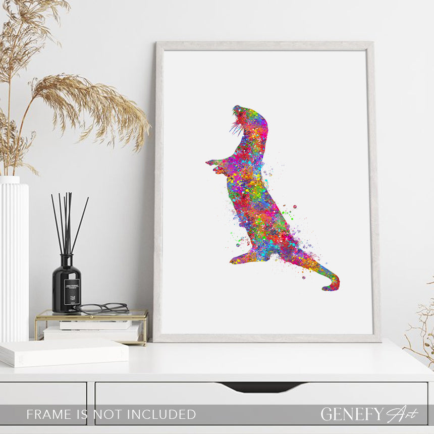 Sea Otter Watercolour Art Print