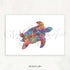 Sea Turtle Watercolour Print - Genefy Art