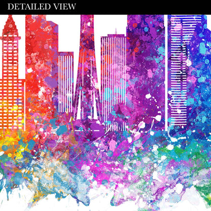 Seattle Skyline Watercolour Print - Genefy Art