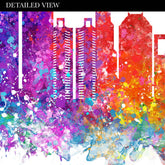 Seoul Skyline Watercolour Print - Genefy Art