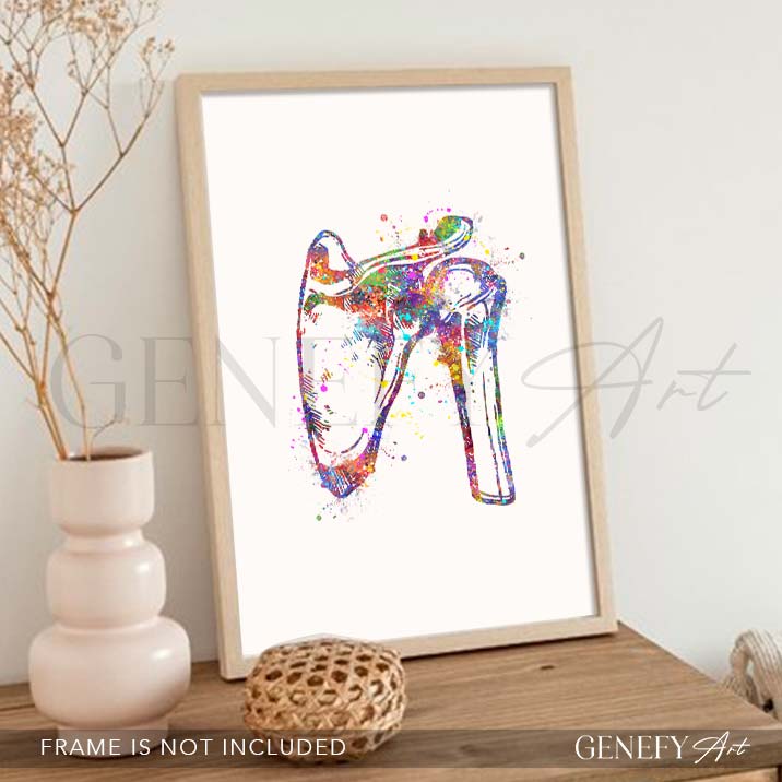 Shoulder Bone Anatomy Watercolour Print