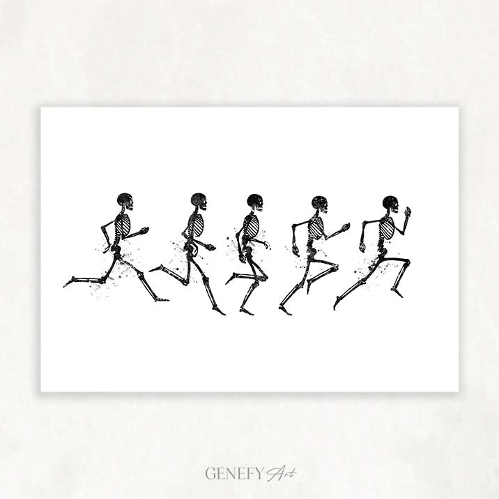 Running Phases  Watercolour Art Print
