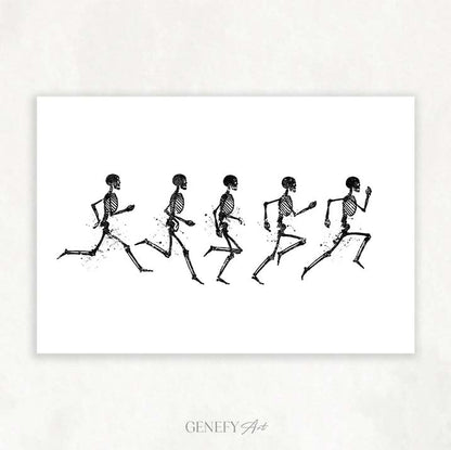 Running Phases  Watercolour Art Print