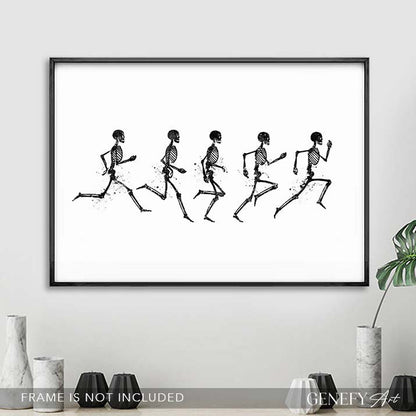 Running Phases  Watercolour Art Print