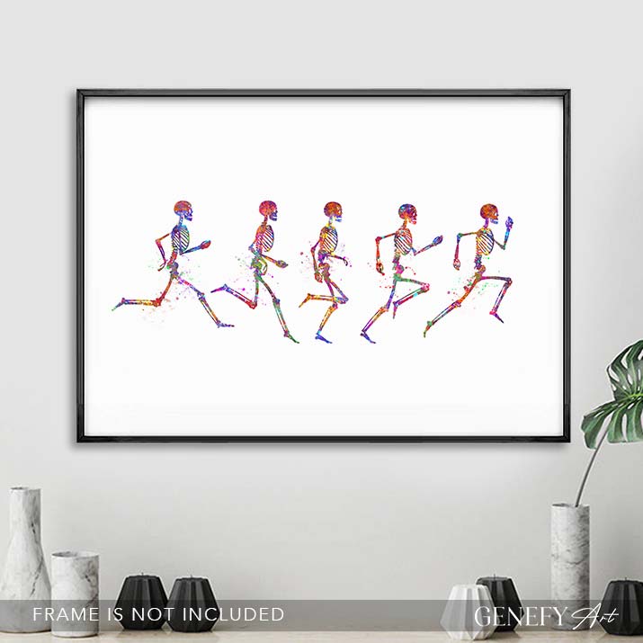 Running Phases Watercolour Art Print