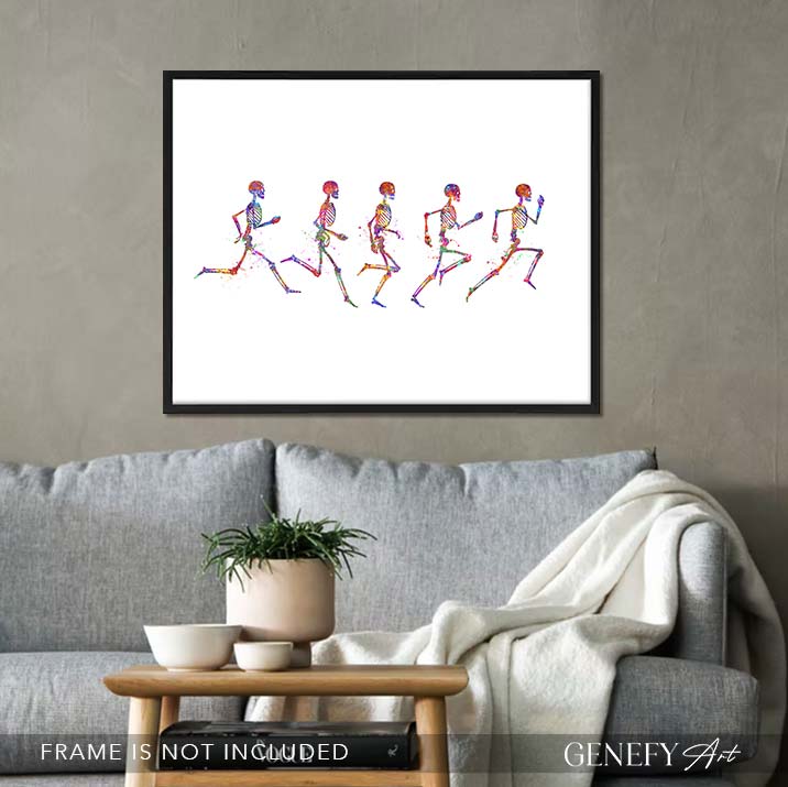 Running Phases Watercolour Art Print