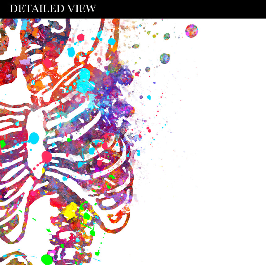 Skeleton Dancing Art Print