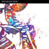 Skeleton Kissing Watercolour Art Print - Genefy Art