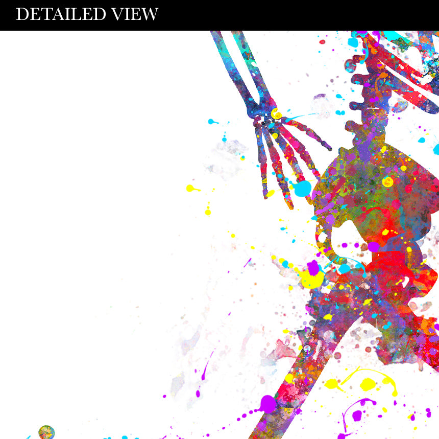Skeleton Running Art Print