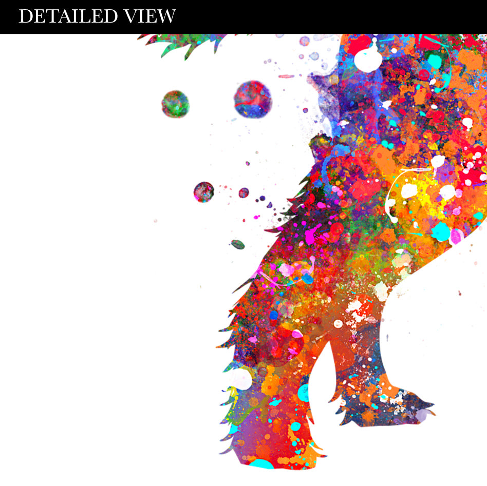 Spaniel Dog Watercolour Art Print