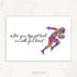 American Football Motivational Quote Watercolour Print - Genefy Art
