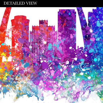 St.Louis Skyline Watercolour Print - Genefy Art