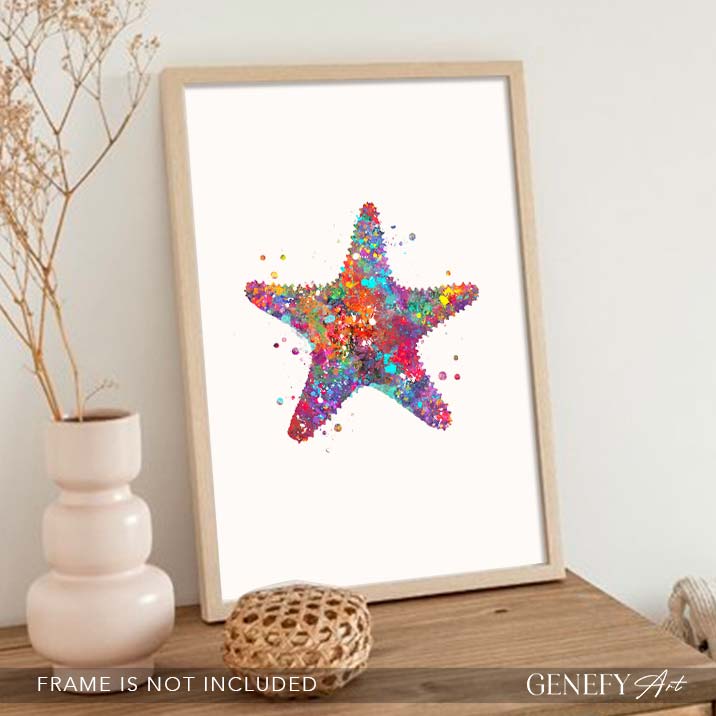 Starfish Watercolour Print